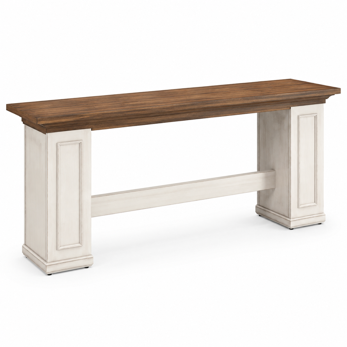 63-Inch Farmhouse Console Table, Long Wooden Sofa & Entryway Table