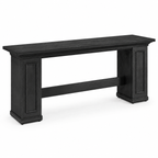 63-Inch Farmhouse Console Table, Long Wooden Sofa & Entryway Table