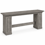 63-Inch Farmhouse Console Table, Long Wooden Sofa & Entryway Table