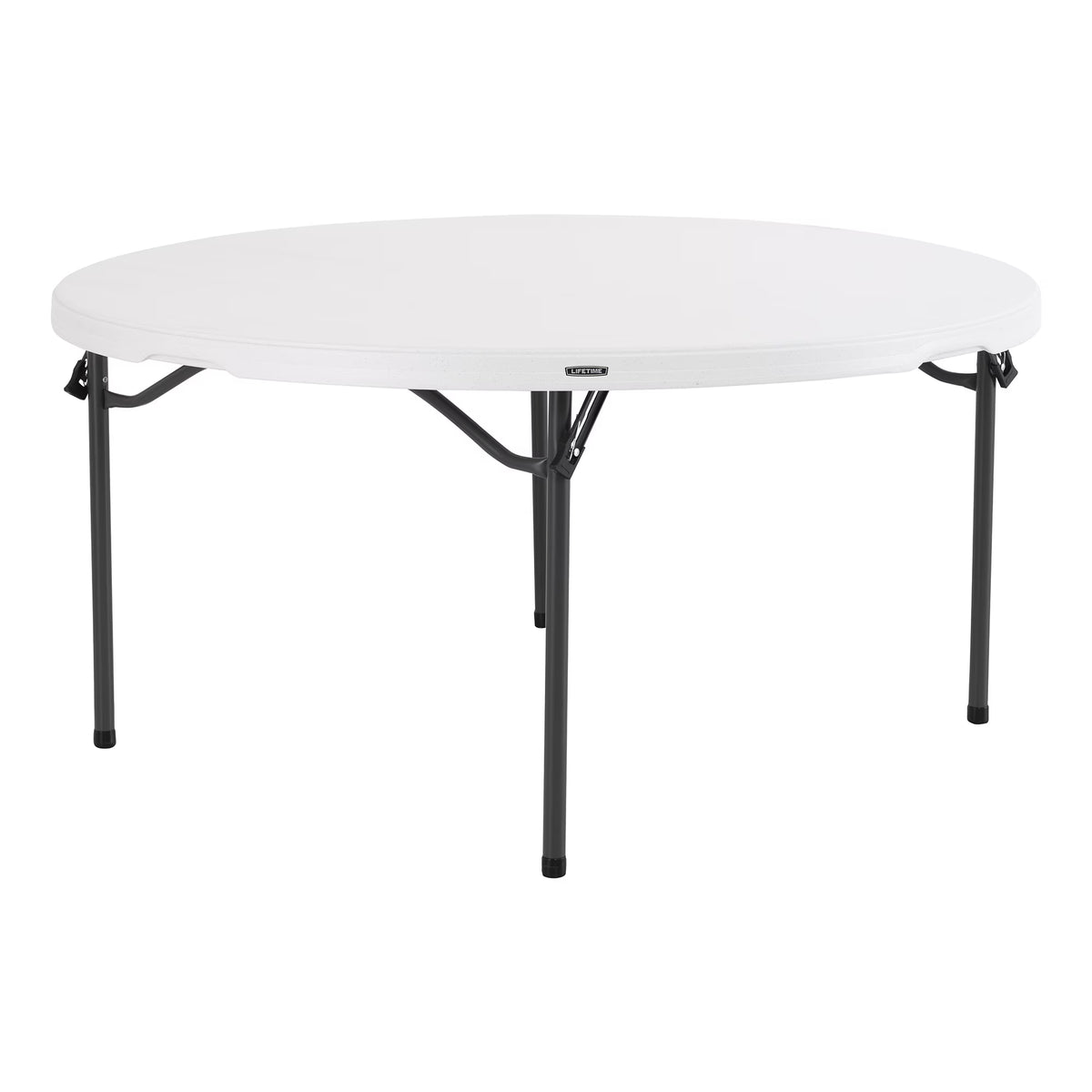 Lifetime 60 in Round Folding Table, Indoor/Outdoor Commercial Grade, Almond (280435)