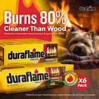 Duraflame 4.5 Pound 3 Hour Long Burn Time Quick Light Fire Log (12 Pack)