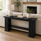 63-Inch Farmhouse Console Table, Long Wooden Sofa & Entryway Table