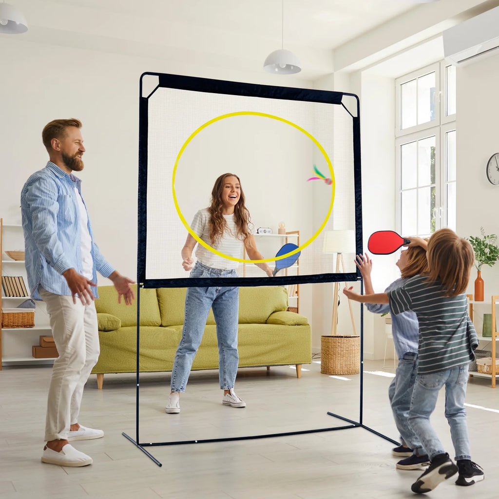 Slsy Portable Pickleball with Net, A Racket Game That Combines Pickleball, Badminton, Jianzi, and Tennis, Backyard Games Sport Outdoor Indoor, Fun Games for Kids & Adults