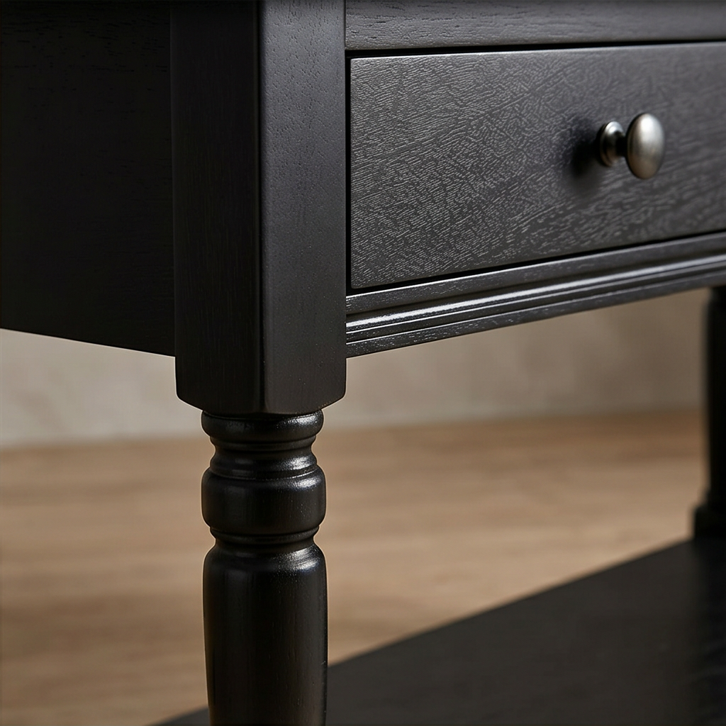 Roomviax Bobby 2 Drawer Coffee Table Distressed Black