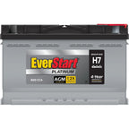 Everstart Platinum AGM Automotive Battery, Group Size H7 / LN4 / 94R 12 Volt, 850 CCA