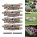 RTS Home Accents Rock Lock Raised Garden Bed Curved Rock (Pack of 4)