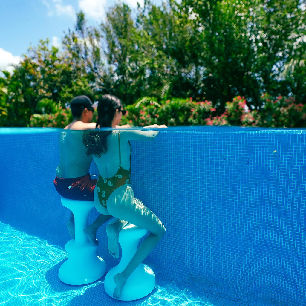 Dunn - Rite Products Made in USA Submersible Swim up Pool Stools for Underwater Use, Bar Stool for Inside Pool and