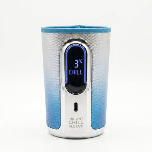 2026 Smart Cooling Tech ，Instant Chill Sleeve: The Ultimate "AC for Your Drink"， Chill Your Drink in 30 Seconds without Dilution ，5 Hours Icy Fresh ，Portable Rechargeable Beverage Cooler for Summer Must-Have