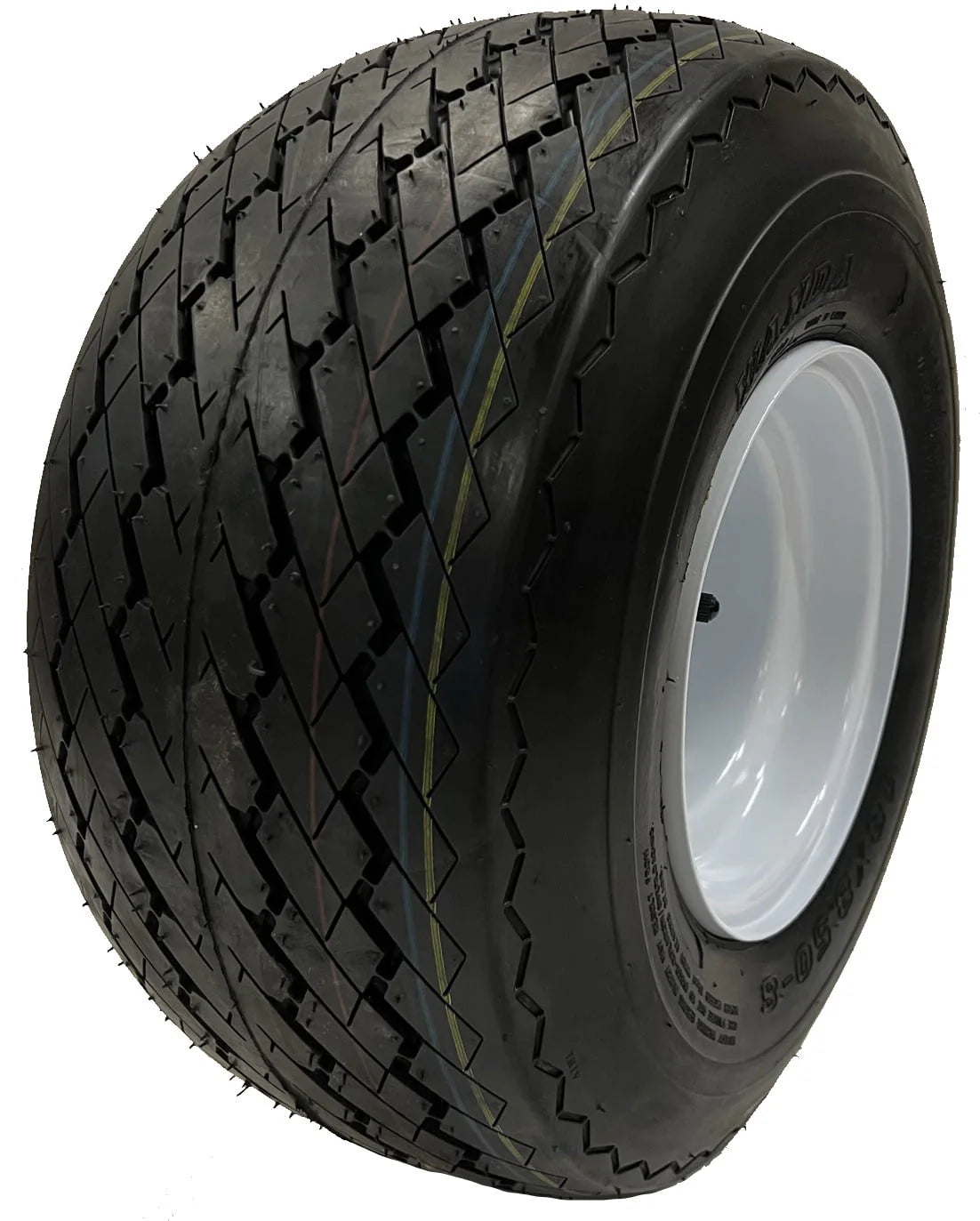 4 - Pk Golf Cart Tire Rim Mounted 18 - 850 - 8 18X8.50 - 8 18 x 8.5 x 8 White 4 Lug Hole