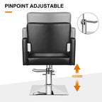 Salon Chair for Hair Stylist with Heavy Duty Hydraulic Pump
