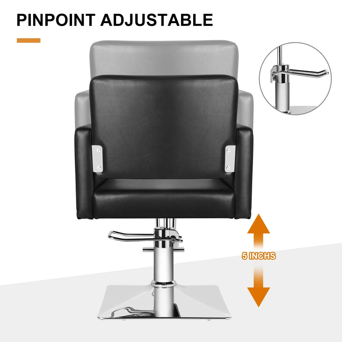 Salon Chair for Hair Stylist with Heavy Duty Hydraulic Pump