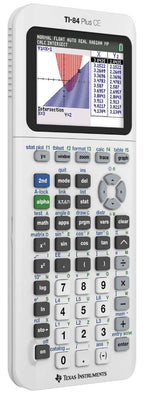 Texas Instruments TI - 84 Plus CE Graphing Calculator, White