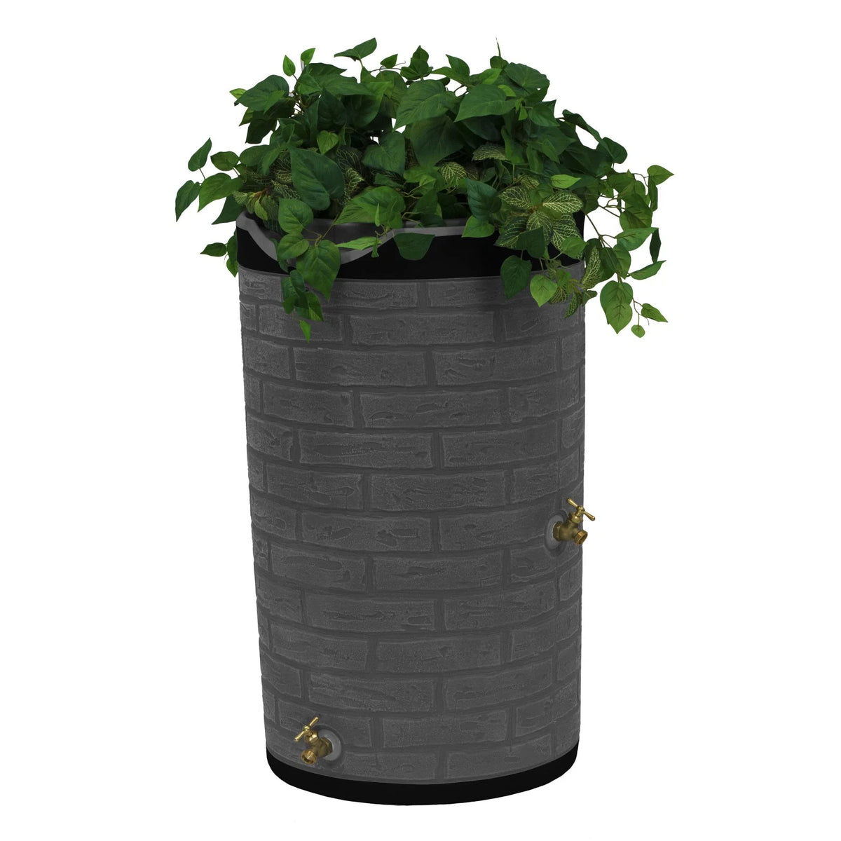 Good Ideas IMP - D50 - DAR Impressions Downton Rain Saver Rain Barrel, 50 Gallon, Dark Granite