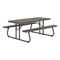 Lifetime 6 Foot Folding Picnic Table, Brown, 60105