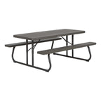 Lifetime 6 Foot Folding Picnic Table, Brown, 60105