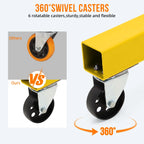 GARVEE 2 Ton Folding Hydraulic Engine Hoist with Lever, Folding Engine Shop Crane Hoist Lift, Heavy Cherry Picker
