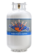 Flame King 30 lb LP Cylinder Propane Tank with Type 1 Overfill Protection Device Valve (Ships Empty)
