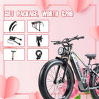 Electric Bike for Adults 26'', 1000W E - Mountain Bike 48V 30/20ah UL2849 Removable Battery, Fat Tire Ebike up to
