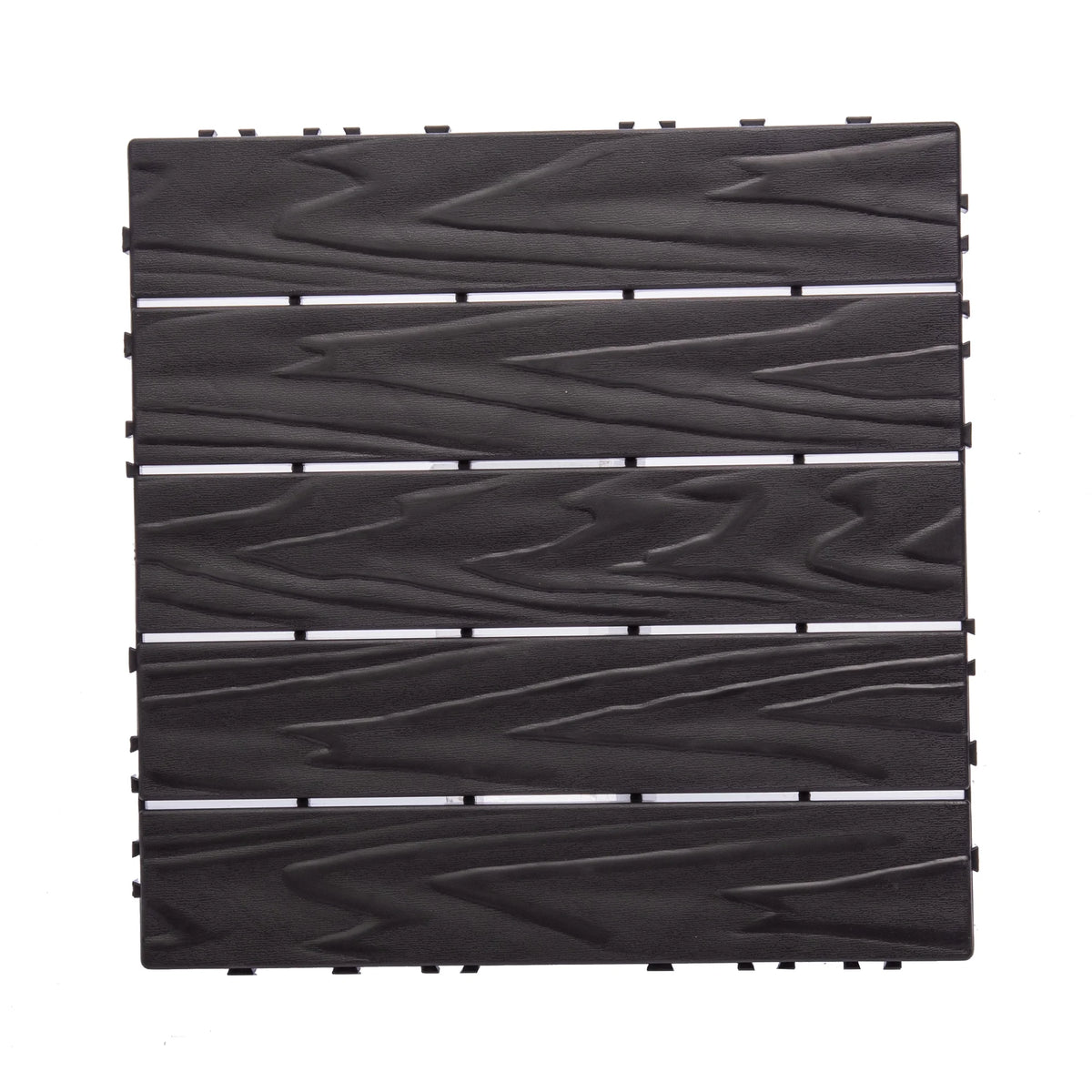 76 - Pack Plastic Interlocking Deck Tiles - 68.80 Sq.ft Outdoor Plastic Flooring Super Durable & Waterproof All