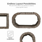 RTS Home Accents Rock Lock Raised Garden Bed Curved Rock (Pack of 4)