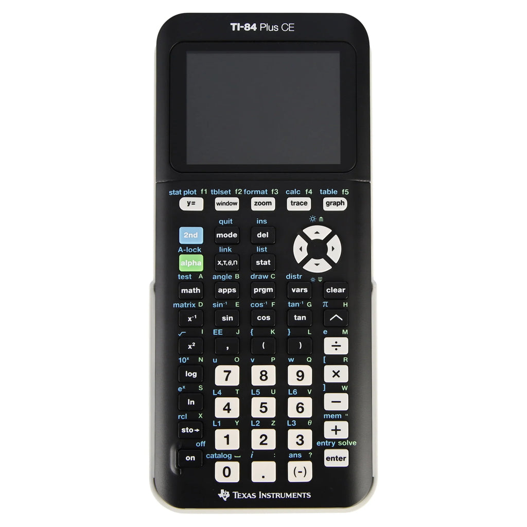 Texas Instruments Ti - 84 Plus CE Graphing Calculator, Black, 7.5 in