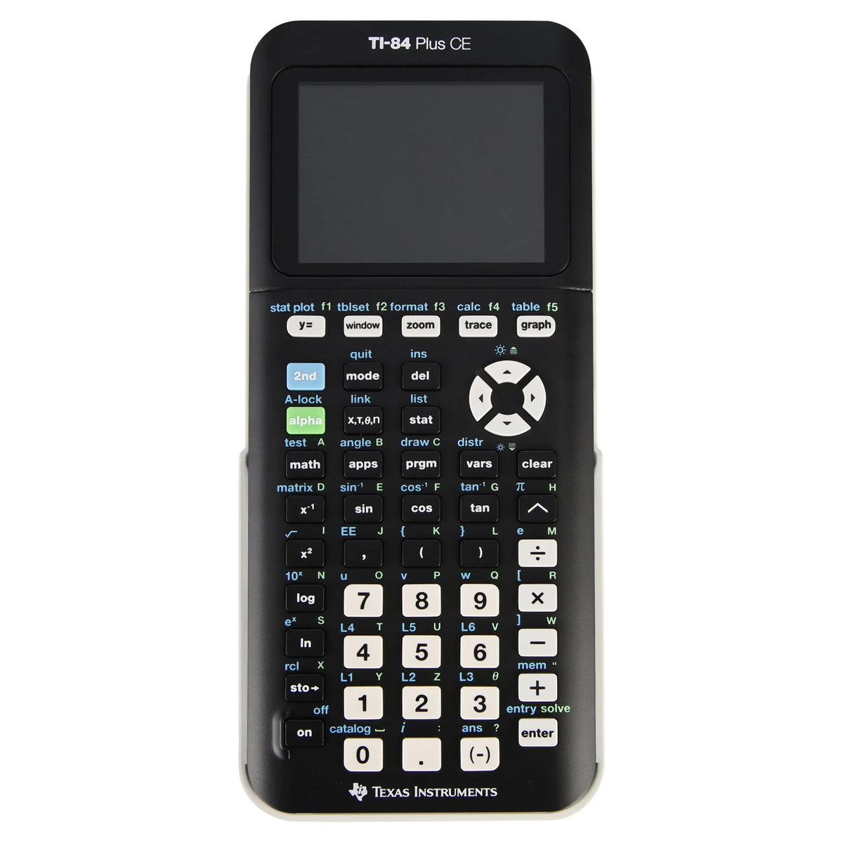 Texas Instruments Ti - 84 Plus CE Graphing Calculator, Black, 7.5 in