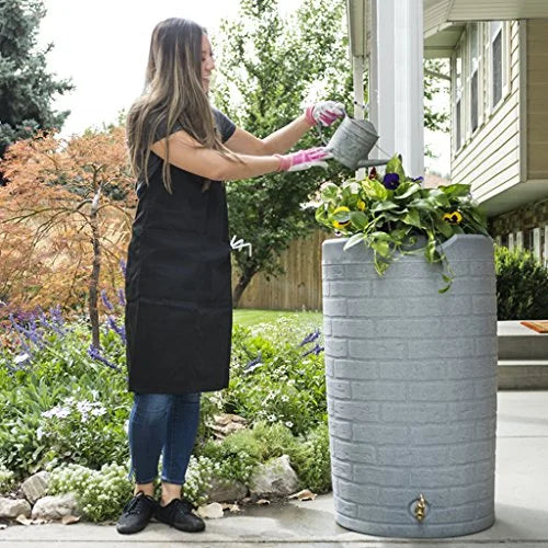 Good Ideas IMP - D50 - DAR Impressions Downton Rain Saver Rain Barrel, 50 Gallon, Dark Granite