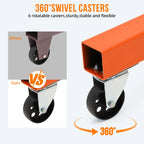 GARVEE 2 Ton Folding Hydraulic Engine Hoist with Lever, Folding Engine Shop Crane Hoist Lift, Heavy Cherry Picker