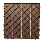 76 - Pack Plastic Interlocking Deck Tiles - 68.80 Sq.ft Outdoor Plastic Flooring Super Durable & Waterproof All