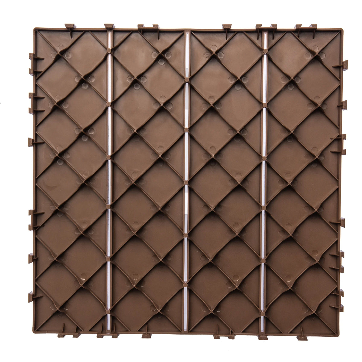 76 - Pack Plastic Interlocking Deck Tiles - 68.80 Sq.ft Outdoor Plastic Flooring Super Durable & Waterproof All