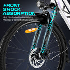 Vivi Electric Bike 26" City Commuter Electric Bike 48V 500W Step - Through Electric Bike 19.8MPH Electric Cruiser