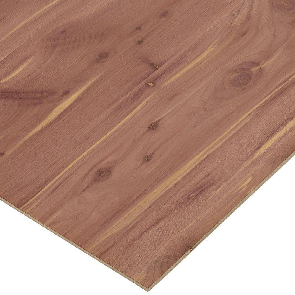 Columbia Forest Products 1/4 in. x 4 ft. x 4 ft. PureBond Aromatic Cedar Plywood Project Panel Custom Cut Available)