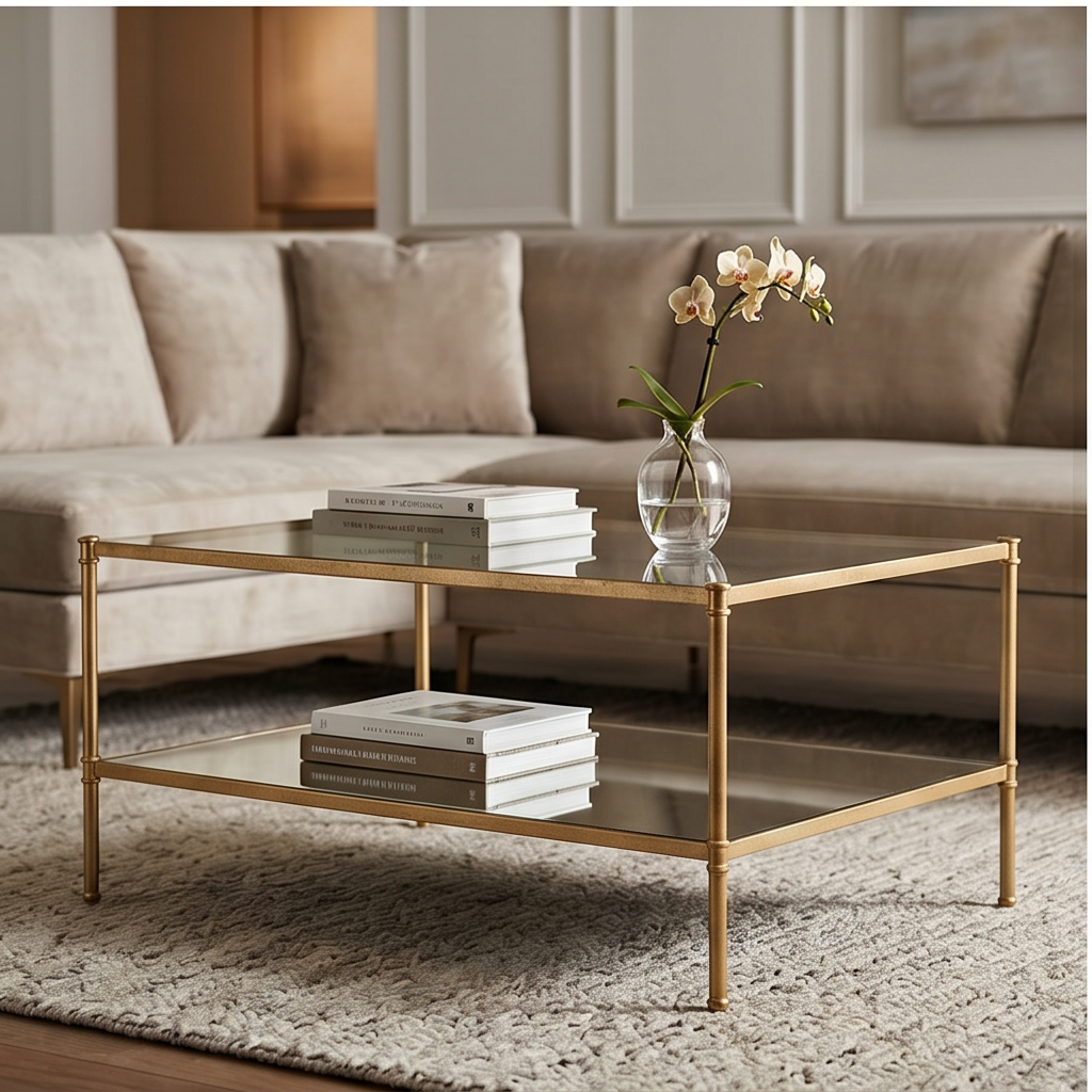 Roomviax Asaf Coffee Table Antique Gold