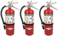 Amerex B402, 5 lb ABC Dry Chemical Fire Extinguisher with Aluminum Valve, Pack of 3