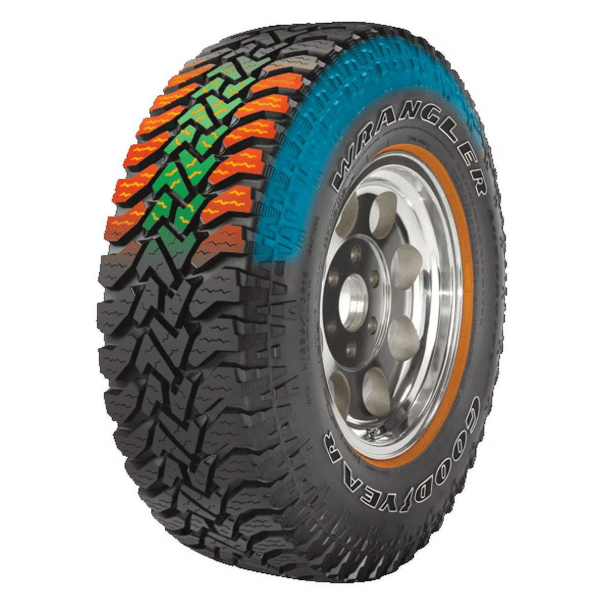 Goodyear Wrangler Authority A/T LT265/70R17 121Q All - Terrain Tire