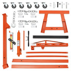 GARVEE 2 Ton Folding Hydraulic Engine Hoist with Lever, Folding Engine Shop Crane Hoist Lift, Heavy Cherry Picker