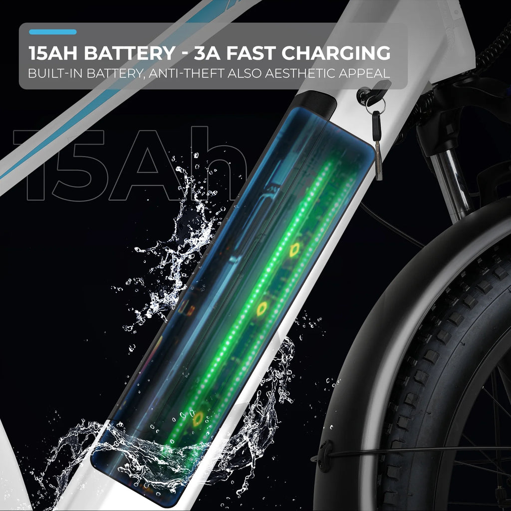ANCHEER Electric Bike for Adults Peak 1000W Electric Bicycle 48V 15AH Battery Electric Bike 26" x 4.0" Fat Tire