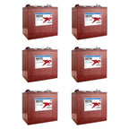 6 - Volt Golf Cart Batteries - Trojan Battery 6V/225ah T - 105 (6 - Pack, 36V)