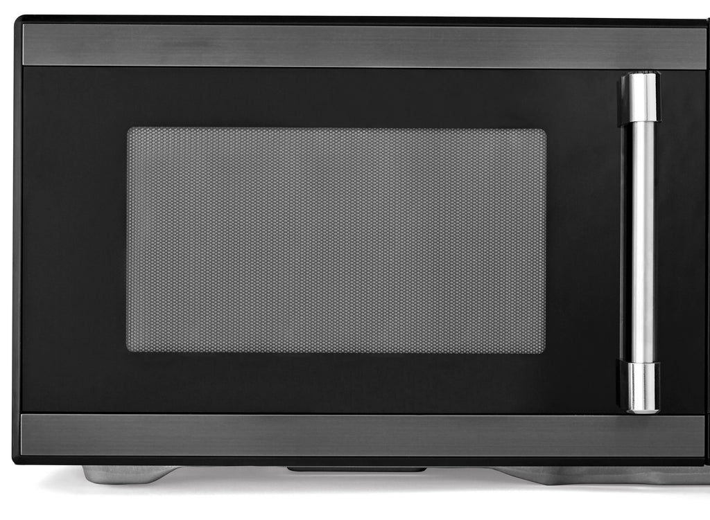 Hamilton Beach 1.1 cu ft Countertop Microwave Oven, Black and Stainless Steel