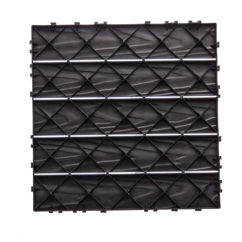 76 - Pack Plastic Interlocking Deck Tiles - 68.80 Sq.ft Outdoor Plastic Flooring Super Durable & Waterproof All