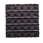 76 - Pack Plastic Interlocking Deck Tiles - 68.80 Sq.ft Outdoor Plastic Flooring Super Durable & Waterproof All