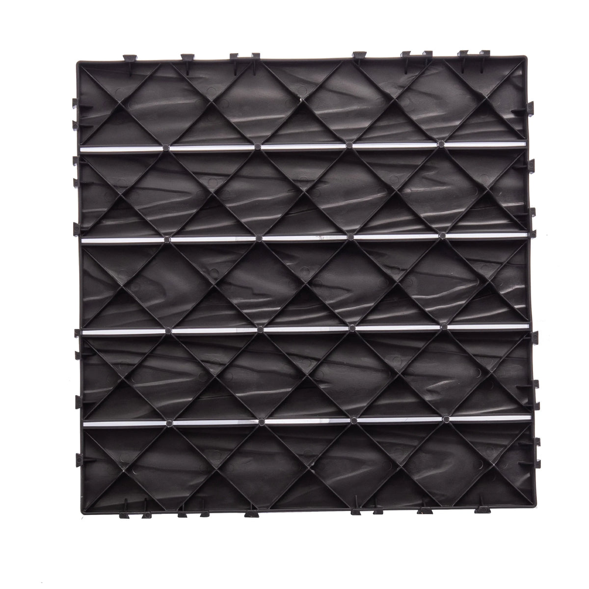 76 - Pack Plastic Interlocking Deck Tiles - 68.80 Sq.ft Outdoor Plastic Flooring Super Durable & Waterproof All