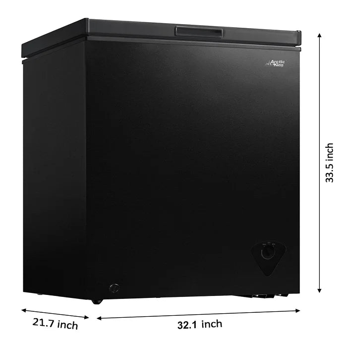 Arctic King 7 cu ft Chest Freezer, Black