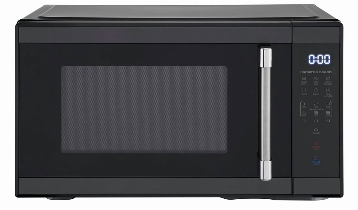 Hamilton Beach 1.1 Cu. Ft. Microwave Oven, Countertop, Black and Stainless Steel