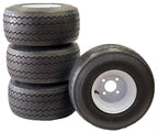 4 - Pk Golf Cart Tire Rim Mounted 18 - 850 - 8 18X8.50 - 8 18 x 8.5 x 8 White 4 Lug Hole