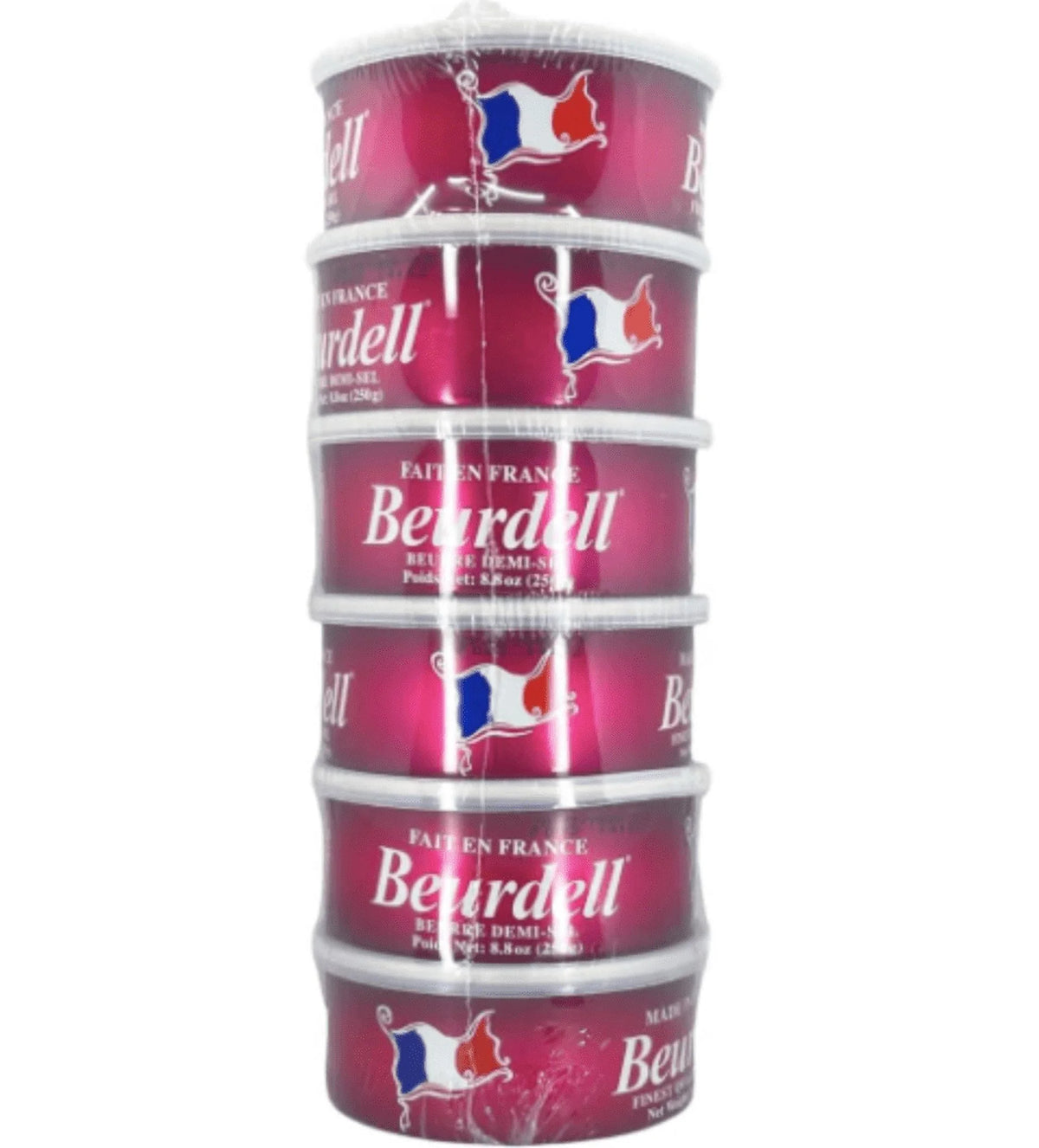 Beurdell Canned French Butter - 100% Natural Salted Pasteurized Real Butter Long Shelf Life Emergency Survival Food
