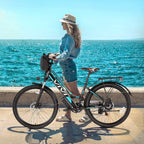 Vivi Electric Bike 26" City Commuter Electric Bike 48V 500W Step - Through Electric Bike 19.8MPH Electric Cruiser