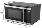Hamilton Beach 1.1 Cu. Ft. Countertop Microwave Oven, 1000 Watts, White Stainless Steel
