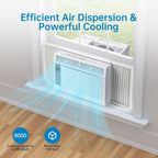 GAOMON Smart 6000 BTU Window Air Conditioner - WiFi - Enabled AC with Remote & App Control, Timer, Sleep Mode, Easy