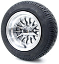 Golf Cart Wheels and Tires - 10" Medusa SS & (205/50 - 10 or 205/65 - 10) - Set of 4